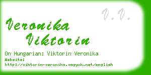 veronika viktorin business card